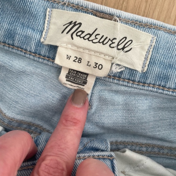 Madewell Light Blue Women's Slim Jeans 28 X 30 - Picture 8 of 13